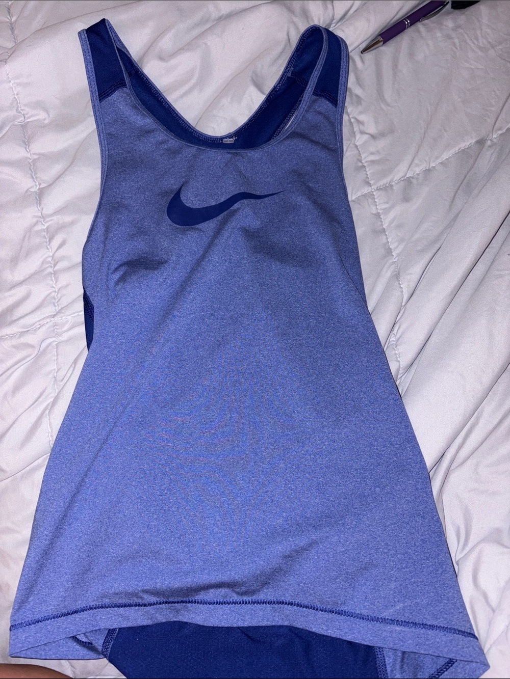 Nike-Blue Tank dry fit